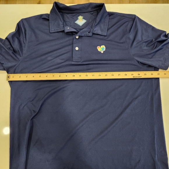 Chubbies Polo Shirt Men’s Large Blue Performance Wear Rooster Casual Golf - Picture 11 of 13